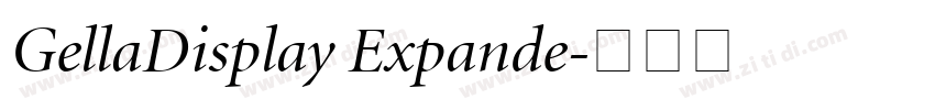 GellaDisplay Expande字体转换